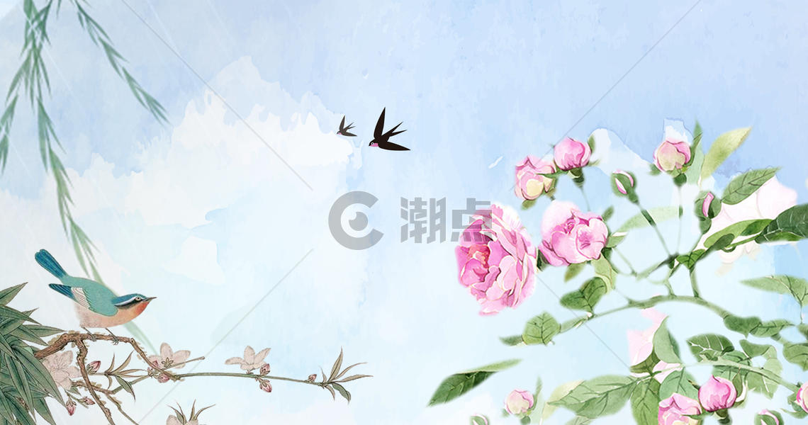 春节花朵背景素材图片素材免费下载