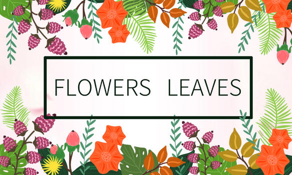 手绘花卉装饰图片素材免费下载
