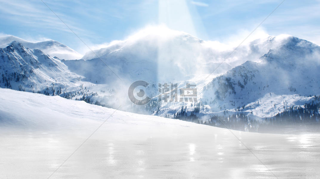 雪山美景图片素材免费下载