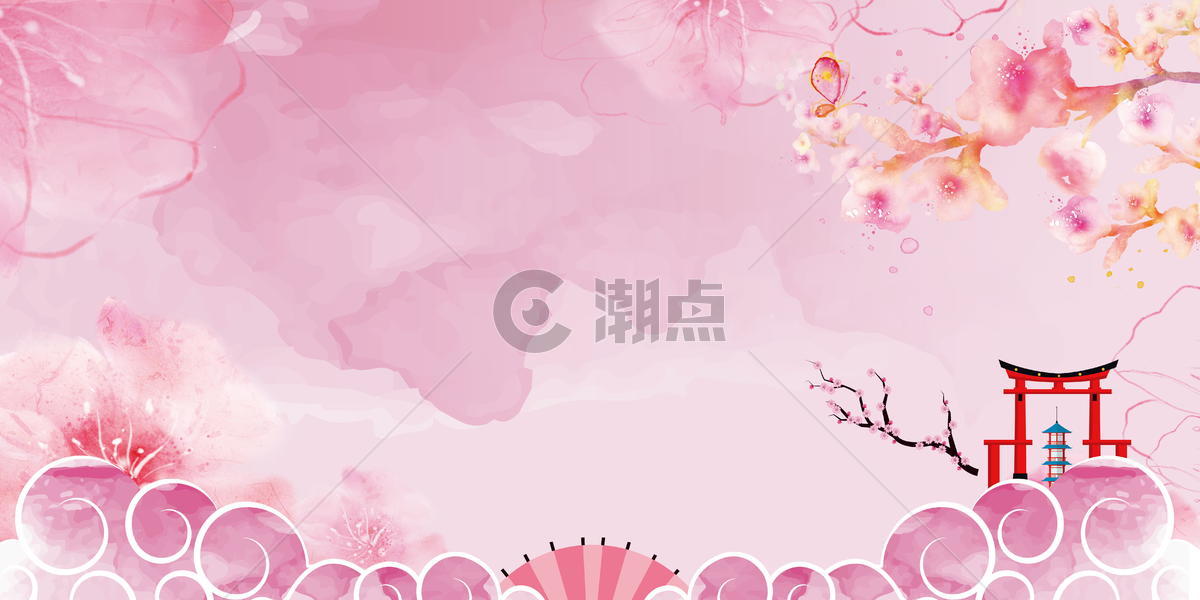 樱花背景图片素材免费下载