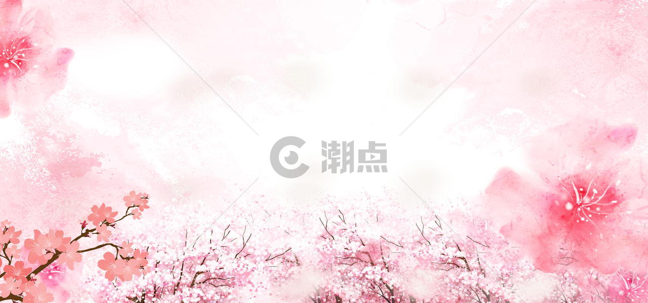 粉红色樱花图片素材免费下载
