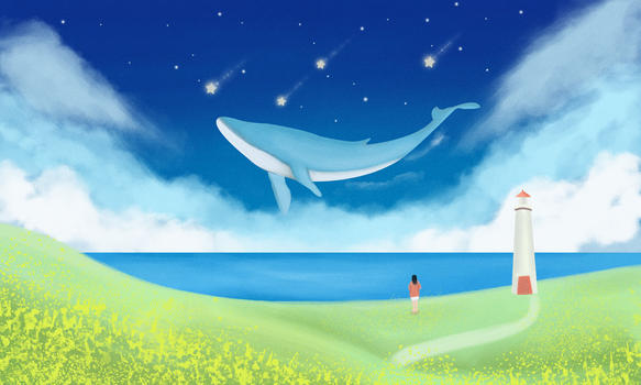 畅游的鲸鱼图片素材免费下载