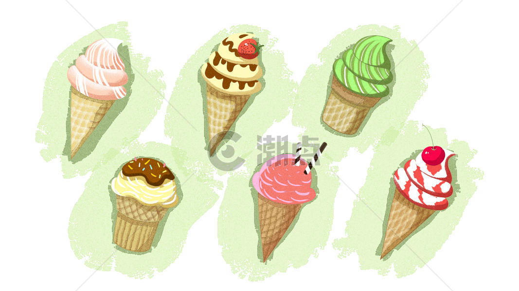 清凉甜品冰淇淋素材图片素材免费下载