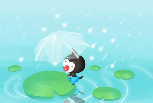 雨水插画图片素材免费下载