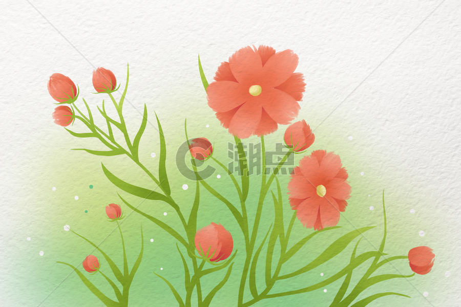 水彩花卉植物素材图片素材免费下载