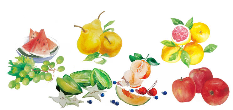 手绘水彩水果元素图片素材免费下载