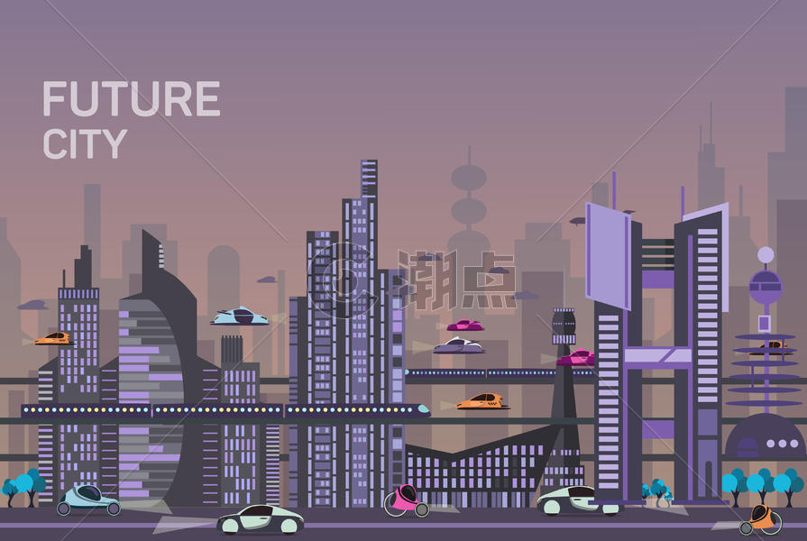 未来城市图片素材免费下载