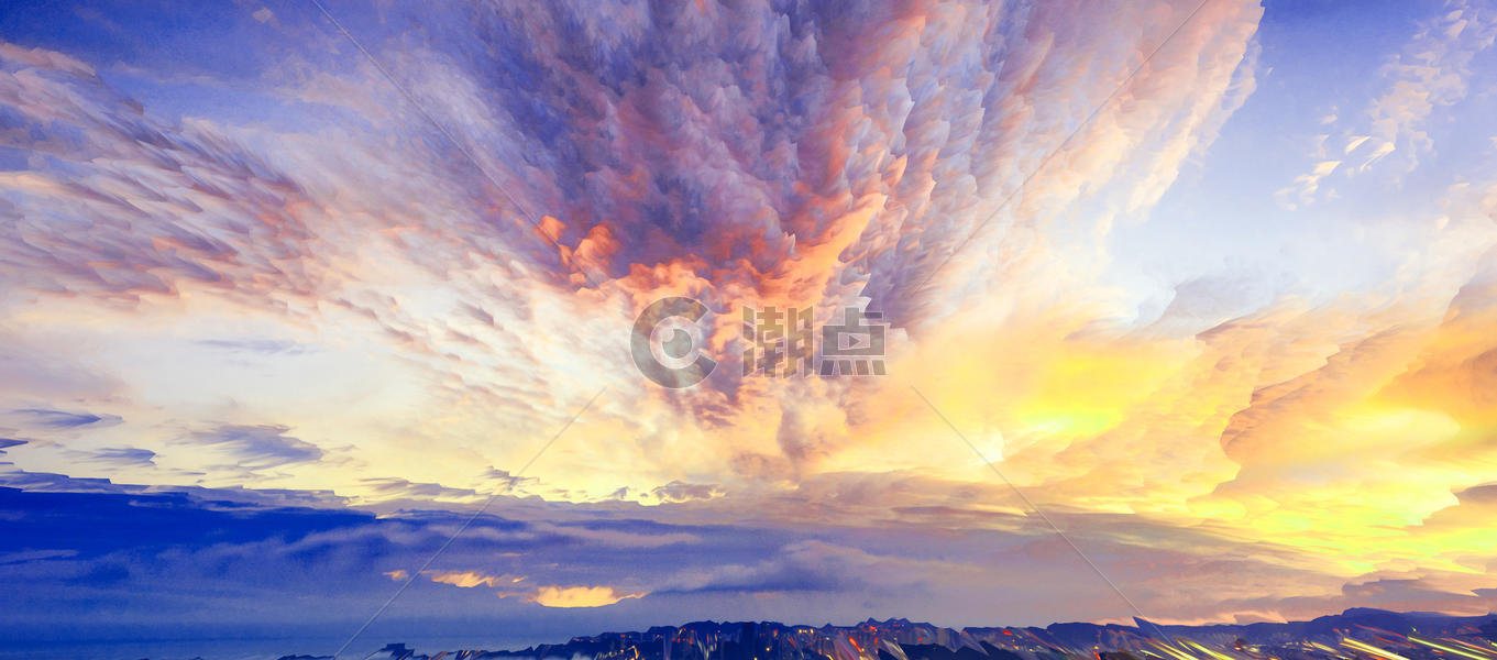 创意云彩风景图片素材免费下载