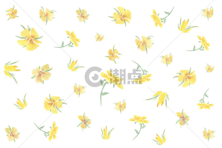 手绘水彩花朵背景图片素材免费下载