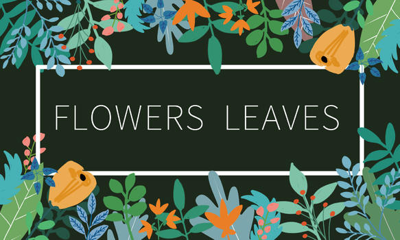 花卉装饰手绘背景图片素材免费下载