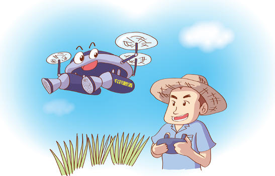 无人机喷洒农药图片素材免费下载