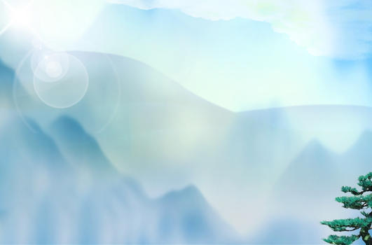 山雾缭绕的背景图片素材免费下载
