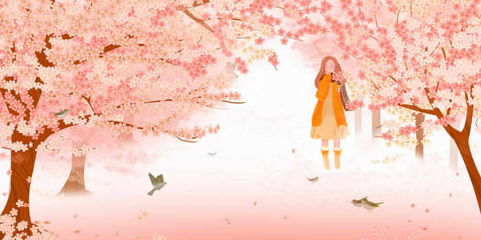 美丽的樱花季图片素材免费下载