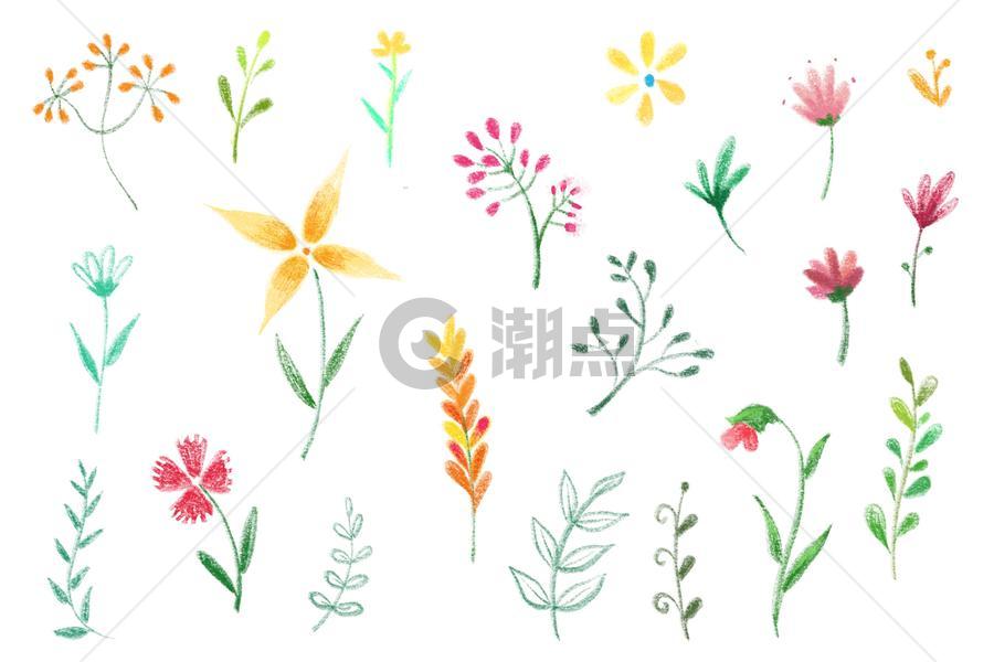手绘花卉背景图片素材免费下载