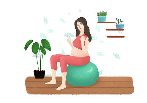 孕妇瑜伽运动图片素材免费下载