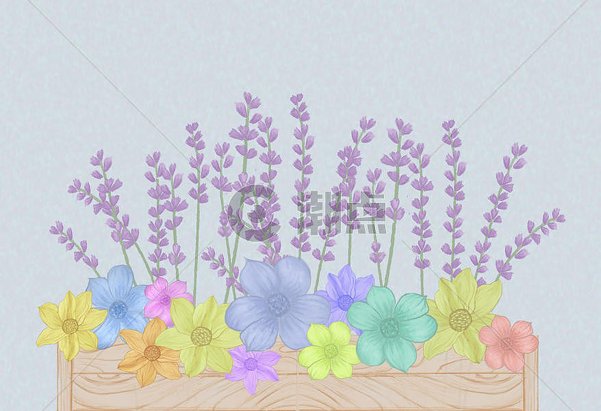小清新花卉背景素材图片素材免费下载