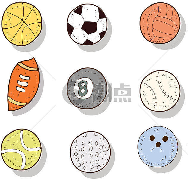 运动球类图标元素图片素材免费下载