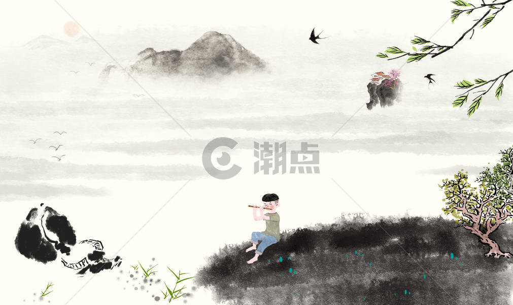 清明节中国风图片素材免费下载