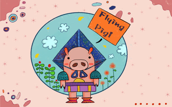 粉红猪卡通插画图片素材免费下载