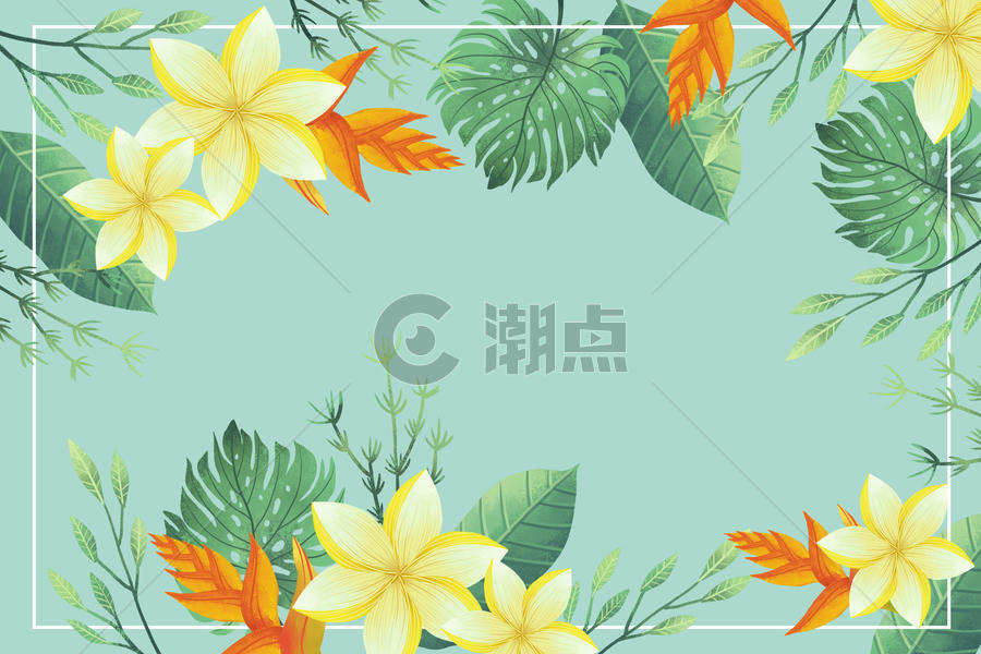 清新大花植被背景图片素材免费下载