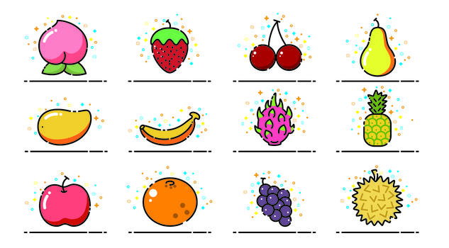 矢量水果图标icon图片素材免费下载