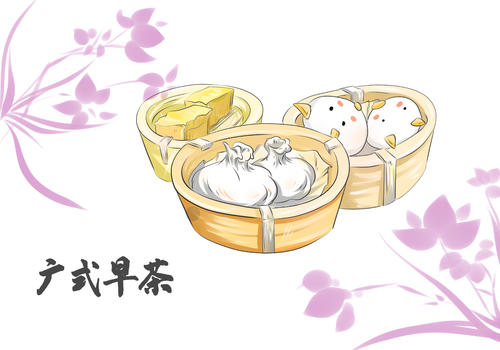 广东特色美食广式早茶图片素材免费下载