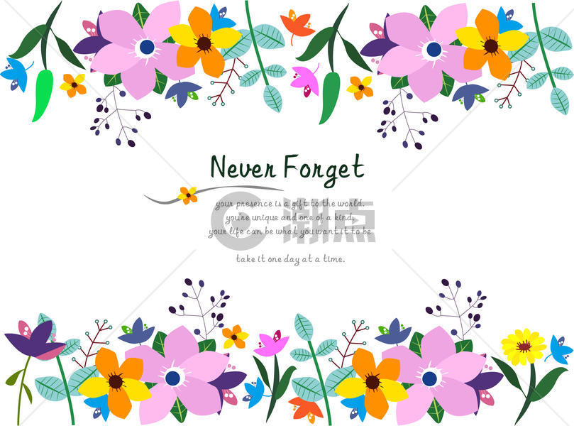 花卉鲜花边框背景图片素材免费下载