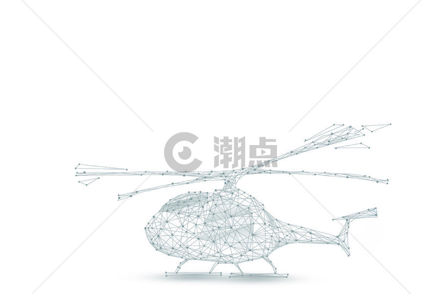 创意线条直升飞机背景图片素材免费下载