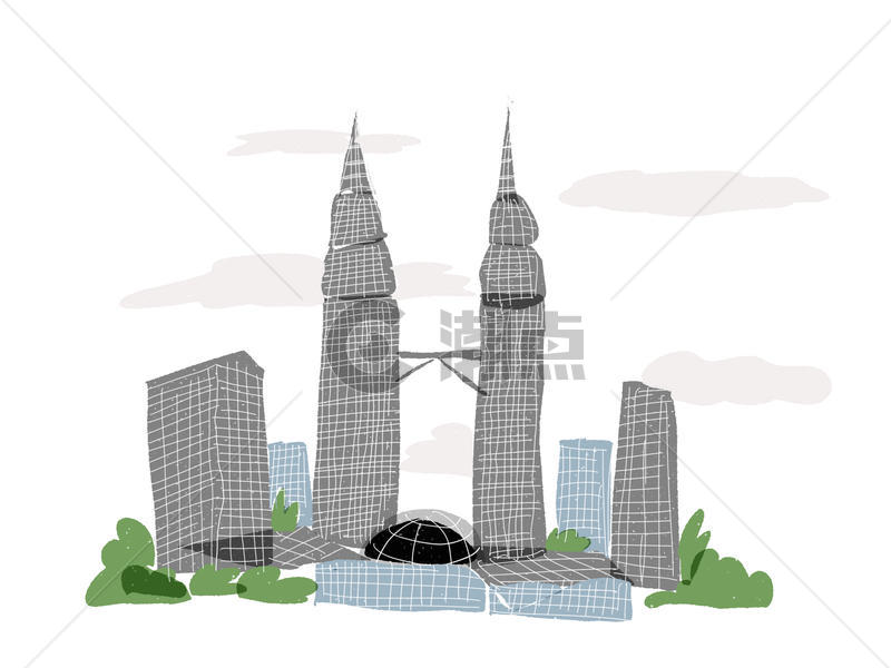 马来西亚 双子塔图片素材免费下载