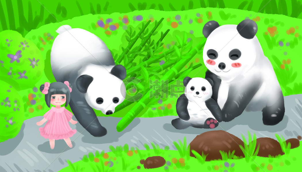 中国印象物质文化熊猫图片素材免费下载