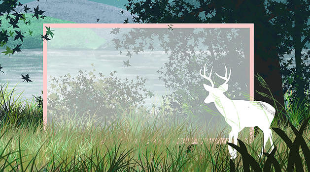 森林之鹿背景图片素材免费下载