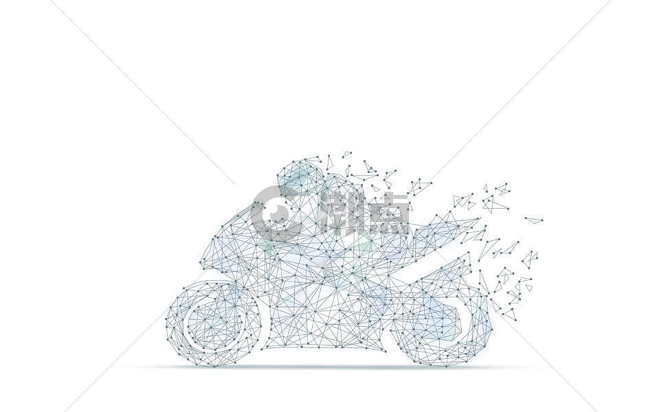 线条科技摩托赛车背景图片素材免费下载