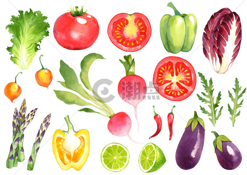 蔬菜手绘素材图片素材免费下载