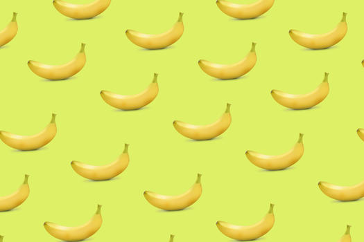 创意香蕉平铺图片素材免费下载