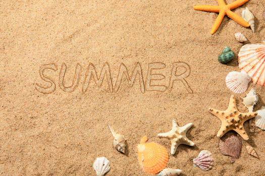 沙滩文字summer图片素材免费下载