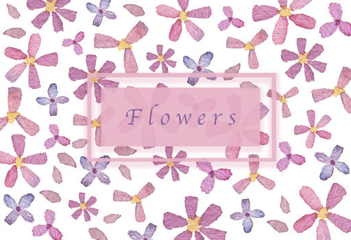 清新粉紫花朵背景图片素材免费下载