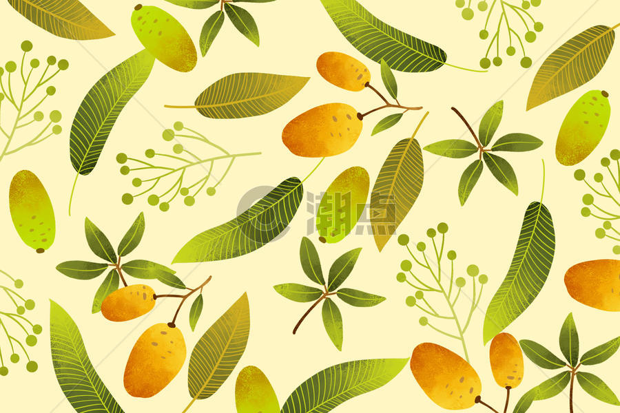 热带植物芒果水果背景图片素材免费下载