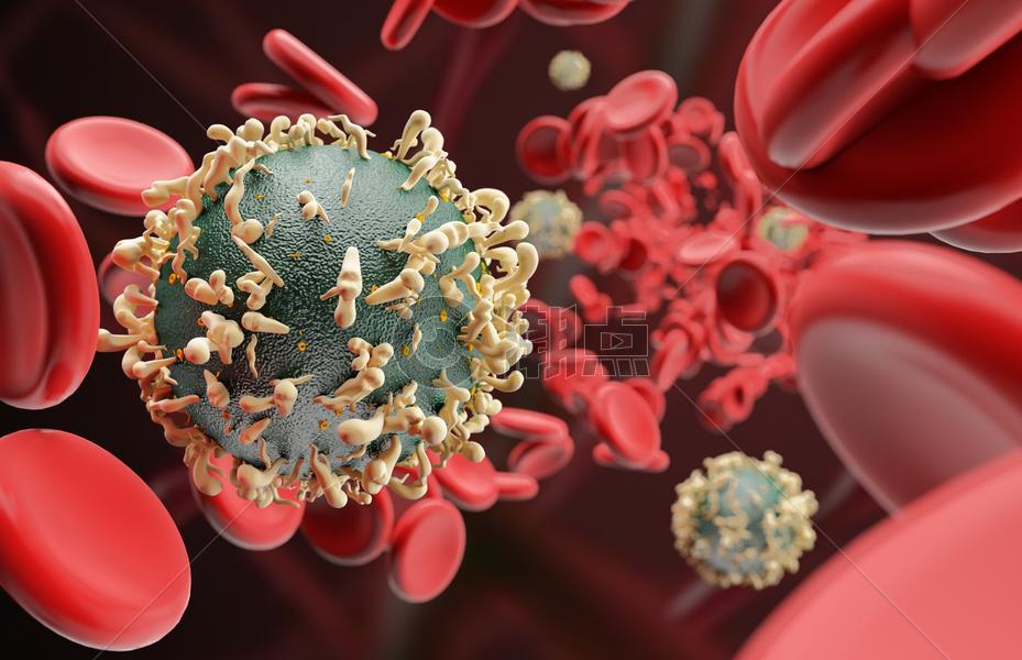 血红细胞建模背景图片素材免费下载