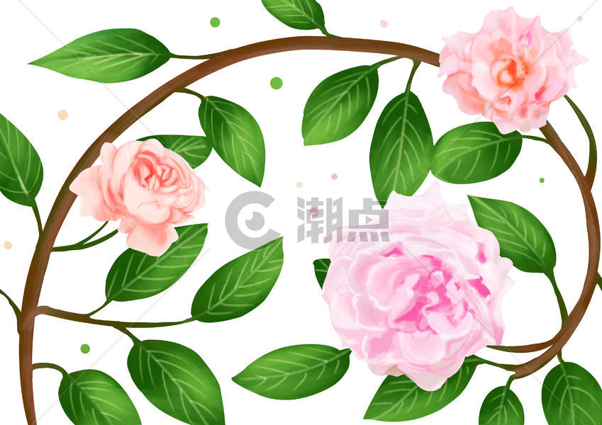 蔷薇花图案素材图片素材免费下载