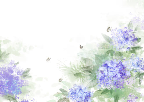 紫阳花卉背景图片素材免费下载