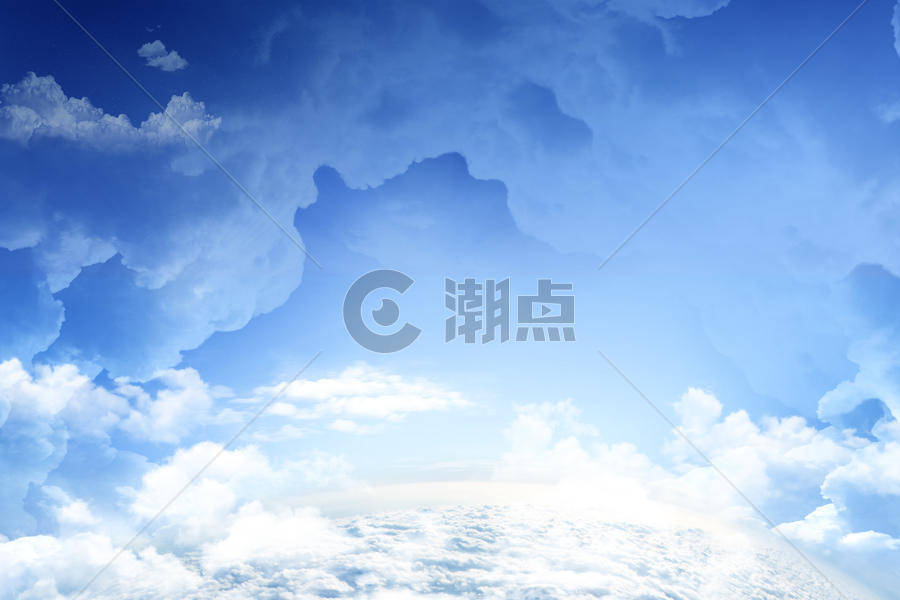 蓝天白云背景图片素材免费下载