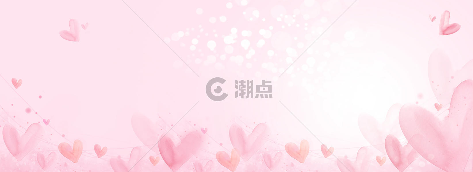 情人节520梦幻粉红背景图片素材免费下载