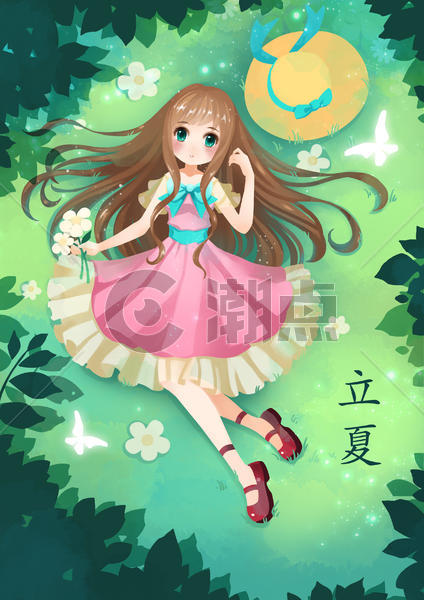 立夏插画原画2480*3508图片素材免费下载-编号36529-潮点视频