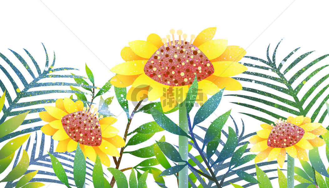 花卉植物插画图片素材免费下载