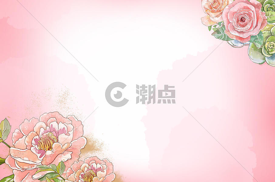 粉色花朵背景图片素材免费下载