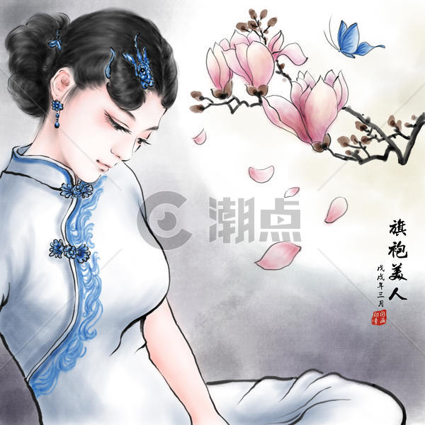旗袍中国风图片素材免费下载