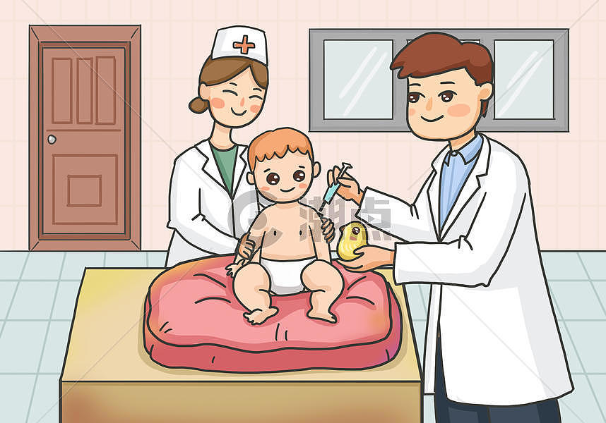 给婴儿打疫苗图片素材免费下载