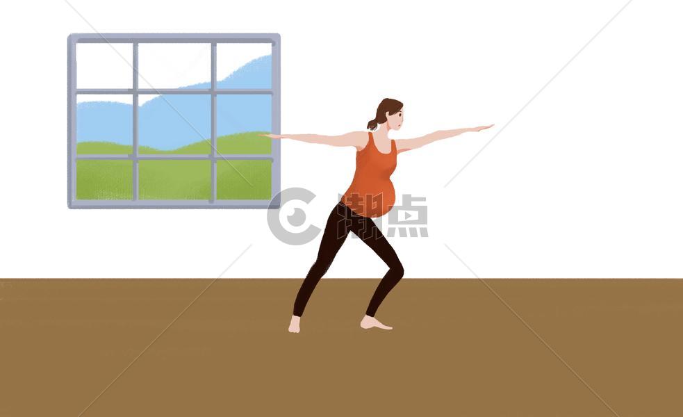 孕妇瑜伽健身图片素材免费下载