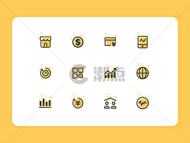 金融icon插画原画397*300图片素材免费下载-编号39678-潮点视频