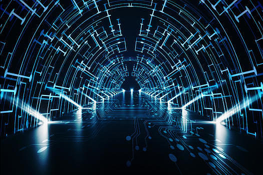 科技隧道图片素材免费下载
